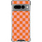 Orange Checkered Google Pixel 7 Pro Clear Case